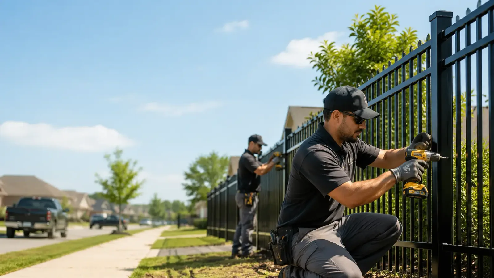 Metal Fence Installation in Sadler, TX